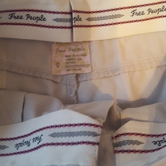 Free People Light Gray Capri Pants - Picture 3 of 4